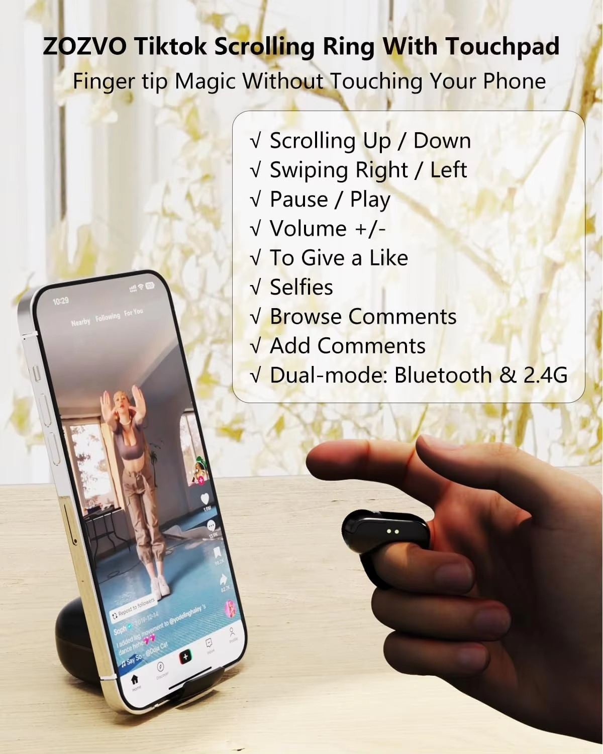 Touch Loop Finger Ring Mouse